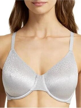 New WACOAL 855303 BACK APPEAL SMOOTHING UNDERWIRE BRA Silver Sconce 38DDD 38F